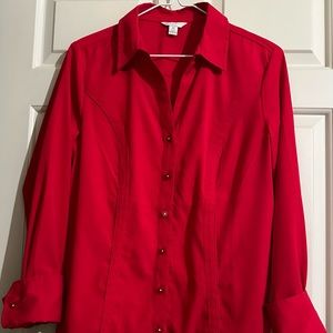Cato brand, red, very comfortable, medium blouse